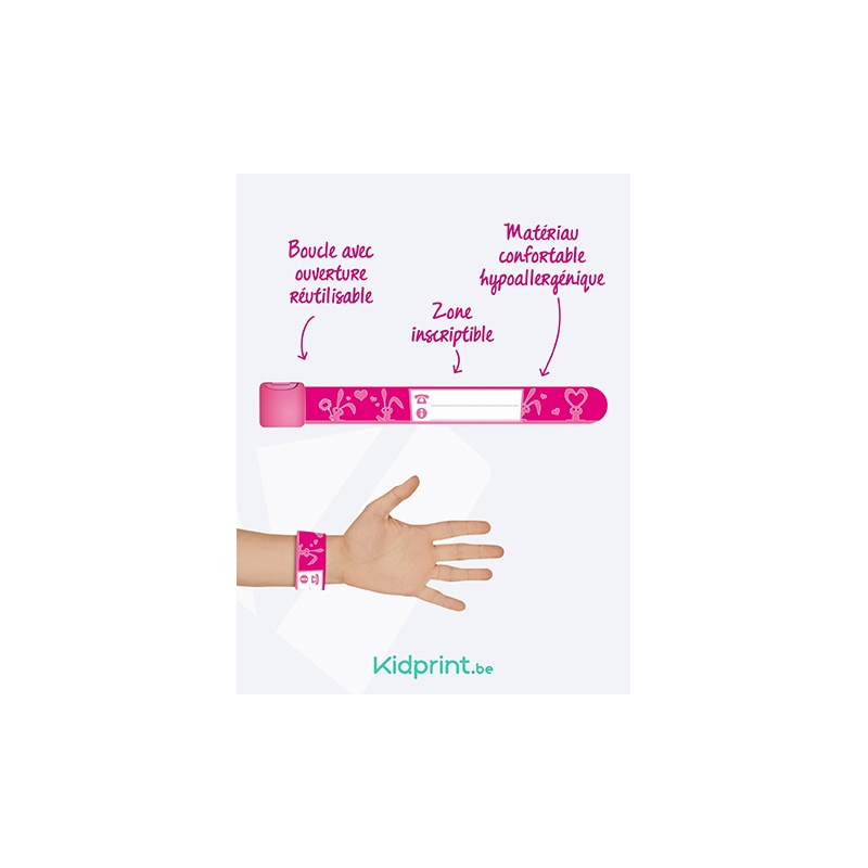 8 Bracelets De Sécurité Enfant Anti-perte – PVC Souple, Motifs Variés – Pour écrire Contact En Cas D’urgence