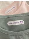 Etiquettes thermocollantes pour textile